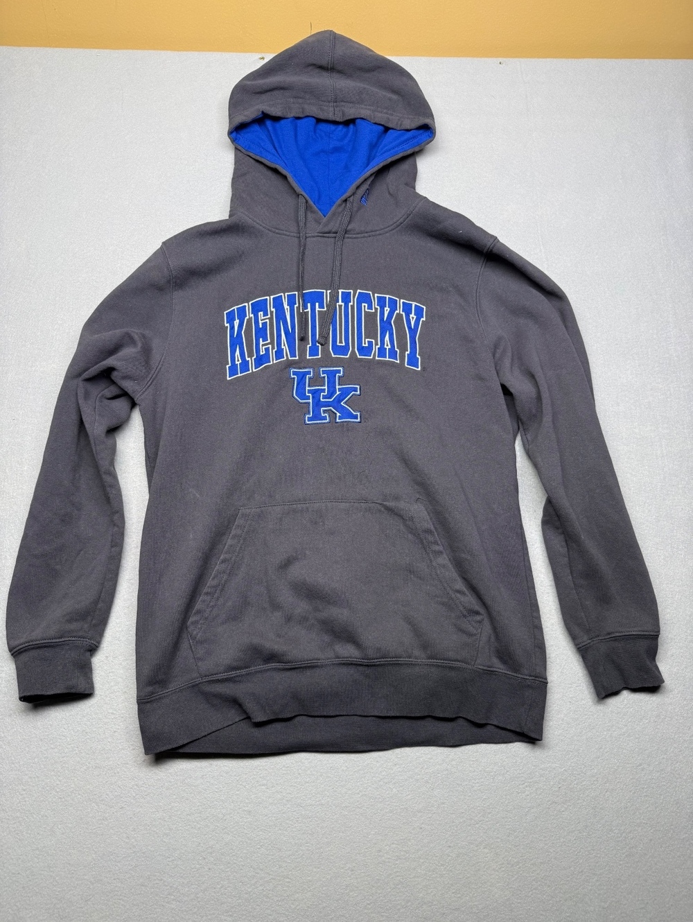 Kentucky Wildcats Hoodie Unisex Adults L Gray Blue College